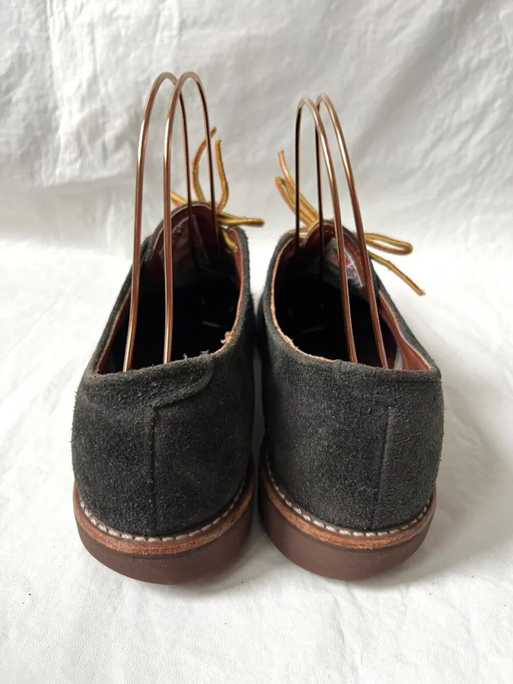 Red Wing shoes 8055 Foreman Oxford mens 9.5 D black suede lace up made in USA